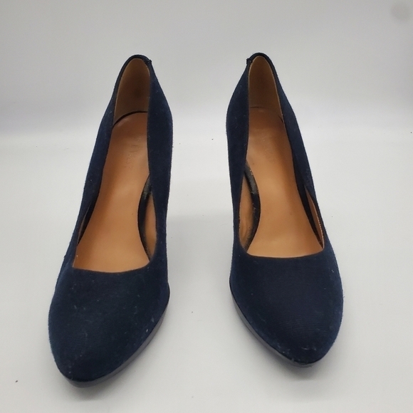 Nine West Wise Up Heels Women Size 8.5M Shoes Navy Blue - Picture 4 of 13